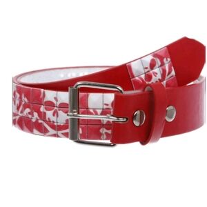 Red Floral Women's Belt